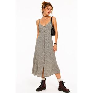 Sienna Sky Women's Y2K Ivory & Black Maxi Slip Dress Size L Cottagecore